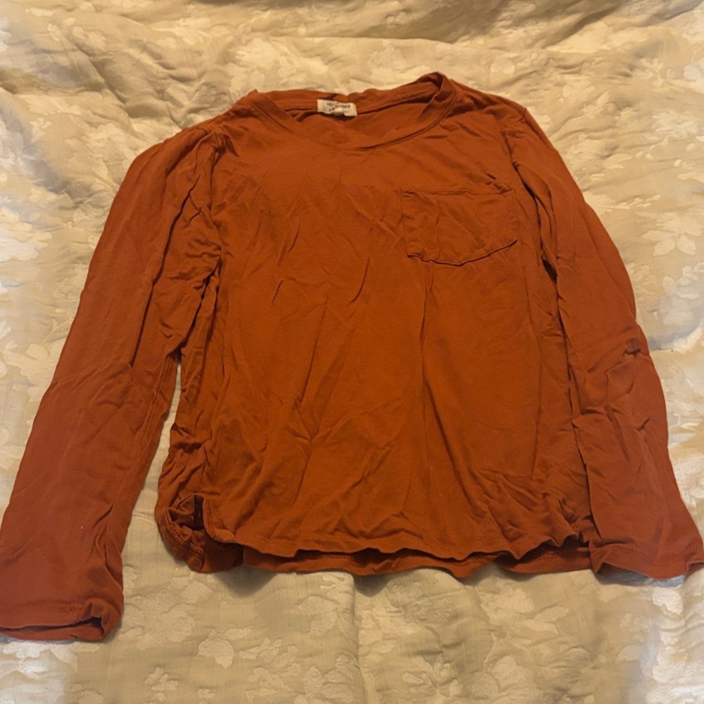 Rust Long Sleeve Top